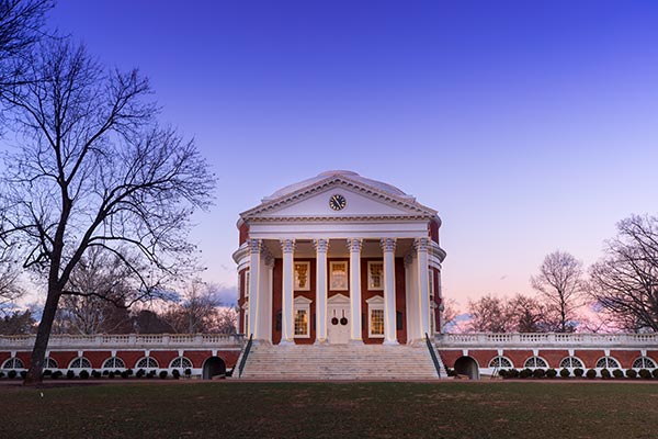 The Lawn and Rotunda at UVA